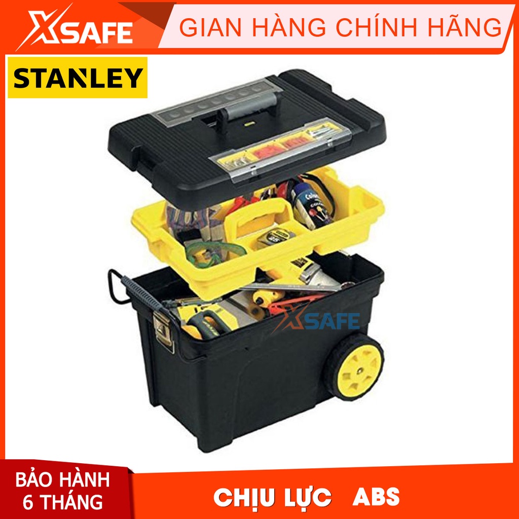 Hộp dụng cụ có bánh xe STANLEY 1-92-904 Hộp đựng nhựa ABS cao cấp, chịu lực, chịu nhiệt, chống va đập tốt - Chính hãng