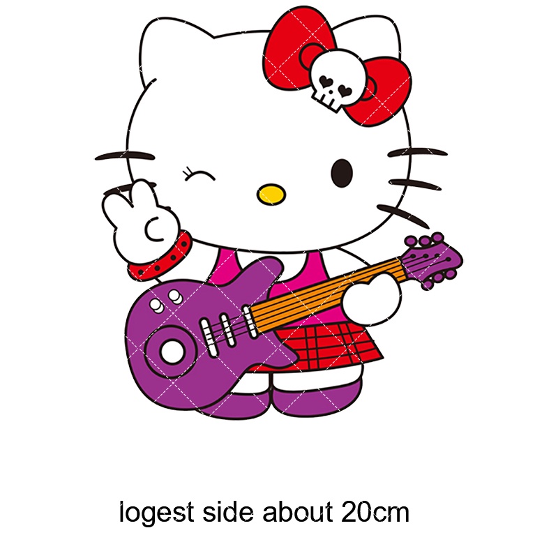 Sticker Ủi Thêu Hình Mèo kitty Dễ Thương