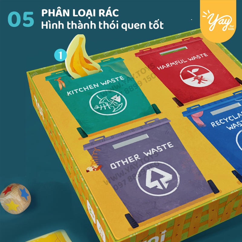 [HDSD T.VIỆT] Bộ Board game 6 TRONG 1 Chuyên Gia Nhỏ Tuổi 3+ - TPZY197 - TOI