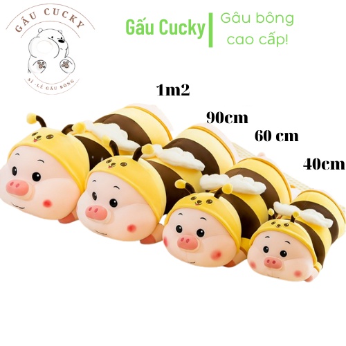 Gấu Bông Thú Bông Đồ Chơi Cho Bé Heo Dài Cosplay Ong Vàng ⚡️Đầy Đủ Size + Video Thật⚡️ Siêu Xinh Cao Cấp