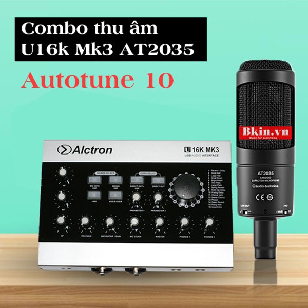 Bộ thu âm Alctron U16k MK3 Micro Audio technica AT2035