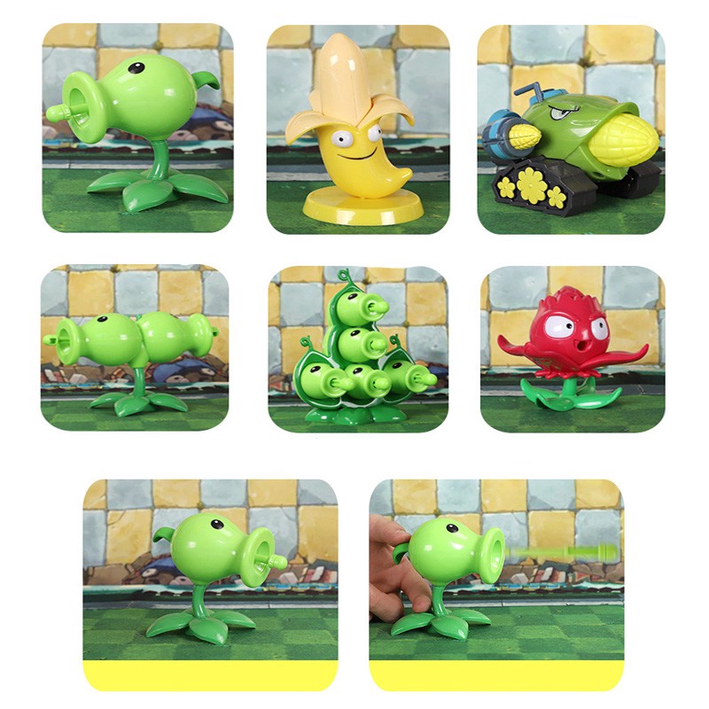 Set đồ chơi mô hình đậu bảo vệ Plants Vs. Zombies 2 cho bé