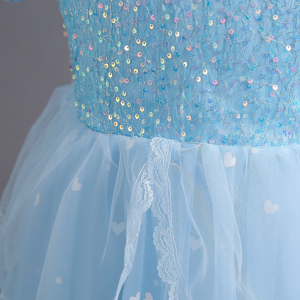 Đầm Hóa Trang Công Chúa Elsa Trong Phim Frozen Cho Bé Gái