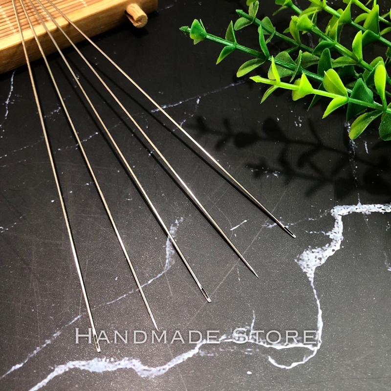Kim xâu hạt - Kim xỏ hạt 12cm (Giá 1c)