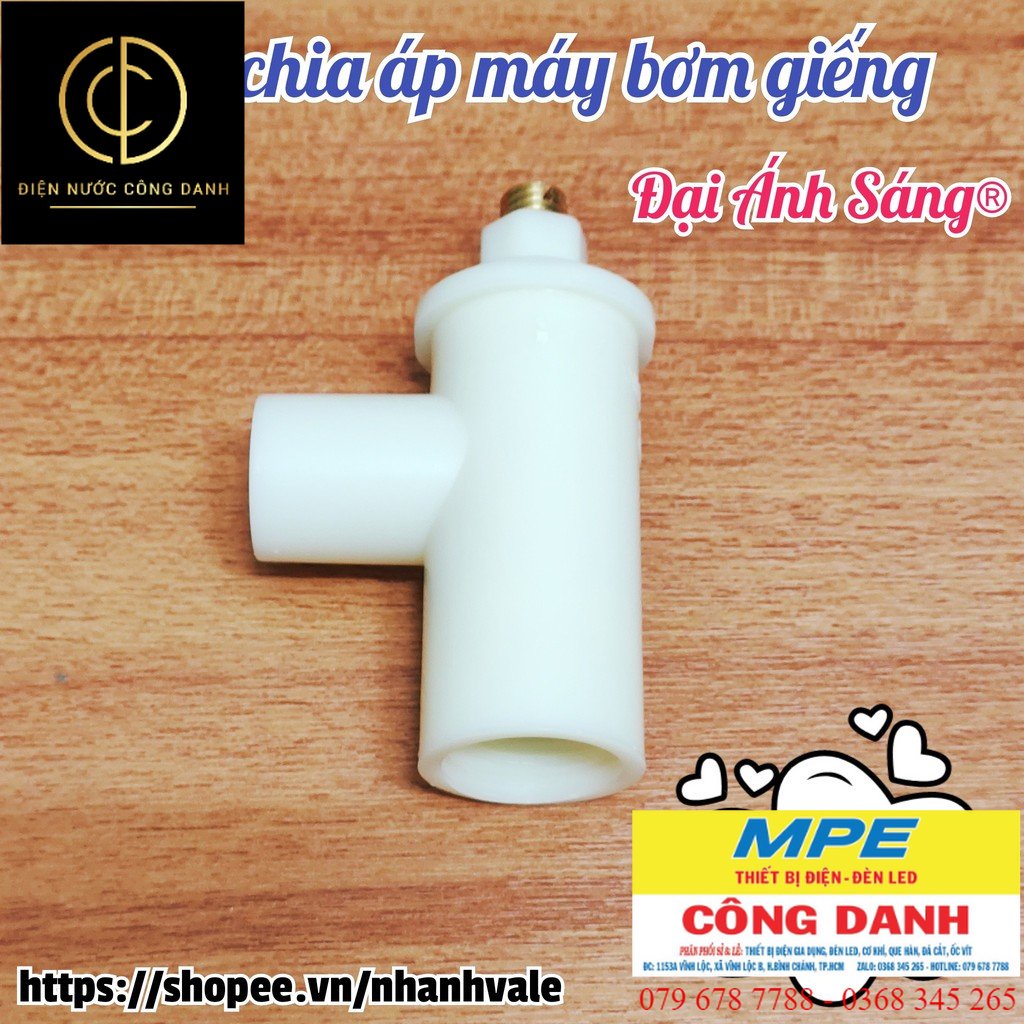 Van chia áp máy bơm giếng CÔNG NHA® (Van điều áp, van áp lực cho máy bơm sủ dụng củ hút sâu)