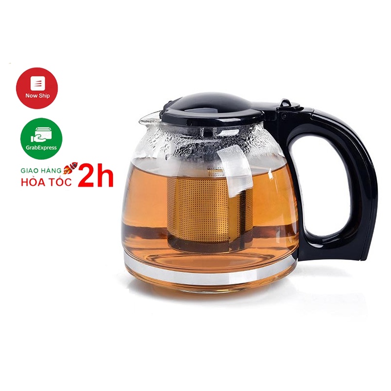 Bình lọc trà 1,3L I Bình trà có lưới lọc I Ấm pha trà cafe