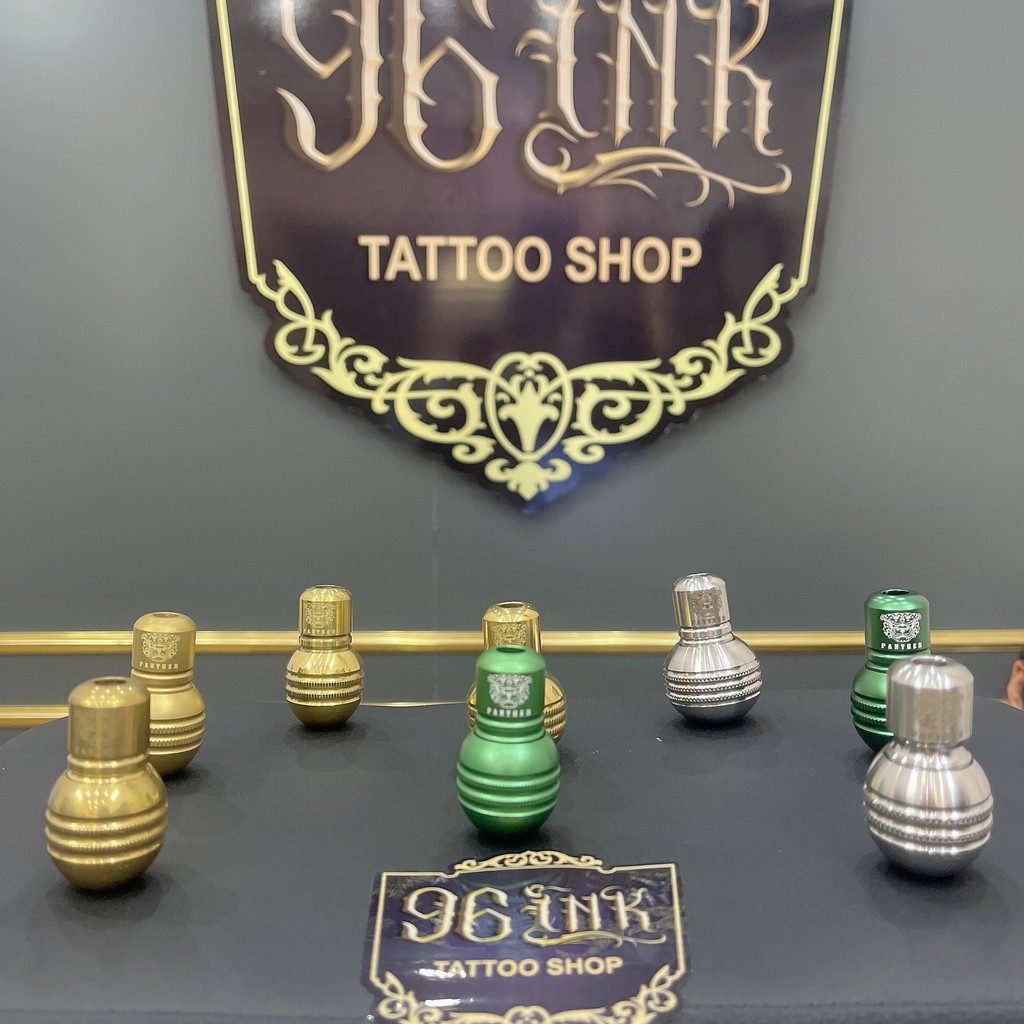 Tay cầm tattoo vặn PanTher - Chất liệu đồng, nhôm, inox, dành cho máy coils