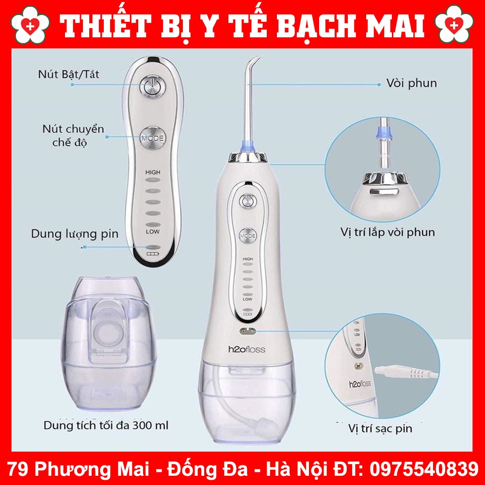 Máy Tăm Nước Cầm Tay H20 Floss HF-6 [Chính Hãng New 2020]