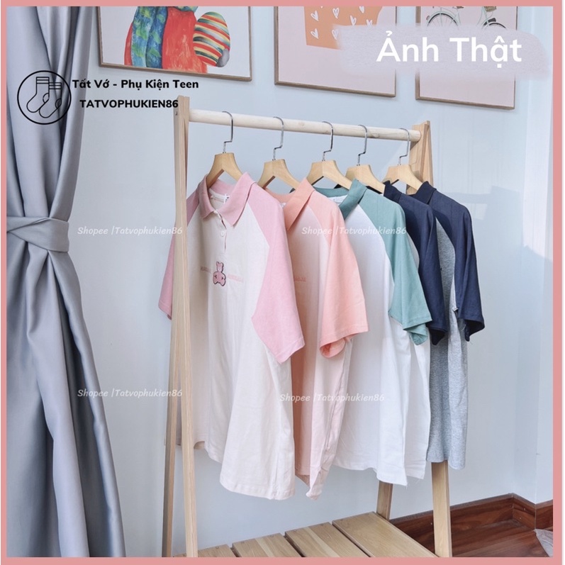 Áo polo nữ SALE Áo thun polo nữ -Hàn quốc freesize dưới 60kg vừa thoải mái unisex hàng thêu -Áo nữ bigsize