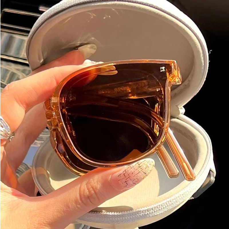 Kính Mát Chống Tia UV400 Thiết Kế Gấp Gọn Thời Trang Cho Nữ