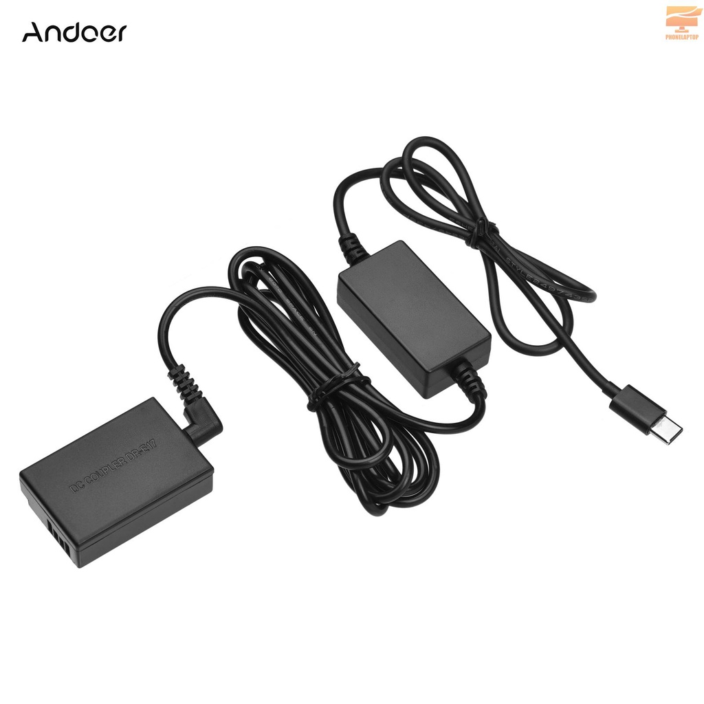 Dây Cáp Chuyển Đổi Nguồn Pin Andoer Dc Sang Usb-C Type-C Ac Cho Máy Ảnh Canon Eos Rebel T6I T6S T7I Sl3 750d 760d 800d 77 Xd8000