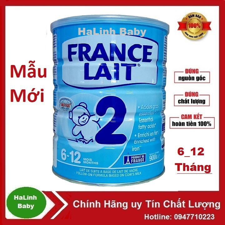 Sữa France Lait 900g đủ số 1, 2, 3 ( Date 2024 )