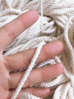 [Size 5mm] 10m dây macrame 5mm màu ngà