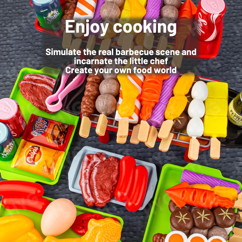 [Mã LIFE0503TOYS1 giảm 10% đơn 150k] HYG Toys Đồ chơi mô phỏng bếp BBQ HYG vui nhộn giáo dục cho bé