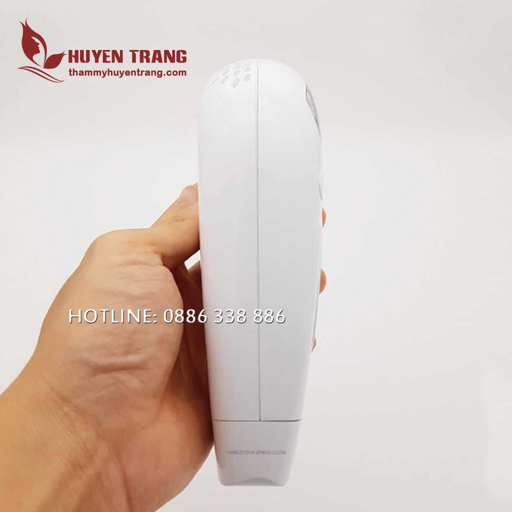 Máy Triệt Lông Mini Tại Nhà Qmele IPL HS2 Viền Hồng Có Đầu Lạnh Tẩy Vĩnh Viễn Lông Mặt, Nách, Bikini, Vùng Kín