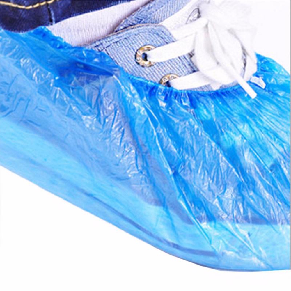 CACTU Bộ 100 cái túi bọc giày đi mưa nilon dùng 1 lần