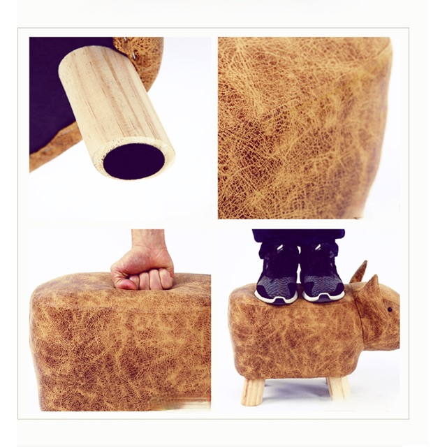 [HÀNG THỬA] Ghế đôn hình thú bọc da siêu cute cho bé | BigBuy360 - bigbuy360.vn