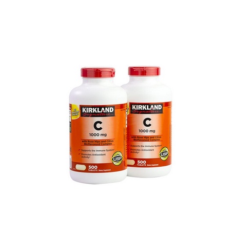 [Date 2025] Hủ 500 Viên Uống Bổ Sung Vitamin C 1000mg Kirkland Signature Mỹ Tăng Đề Kháng, Hệ Miễn Dịch