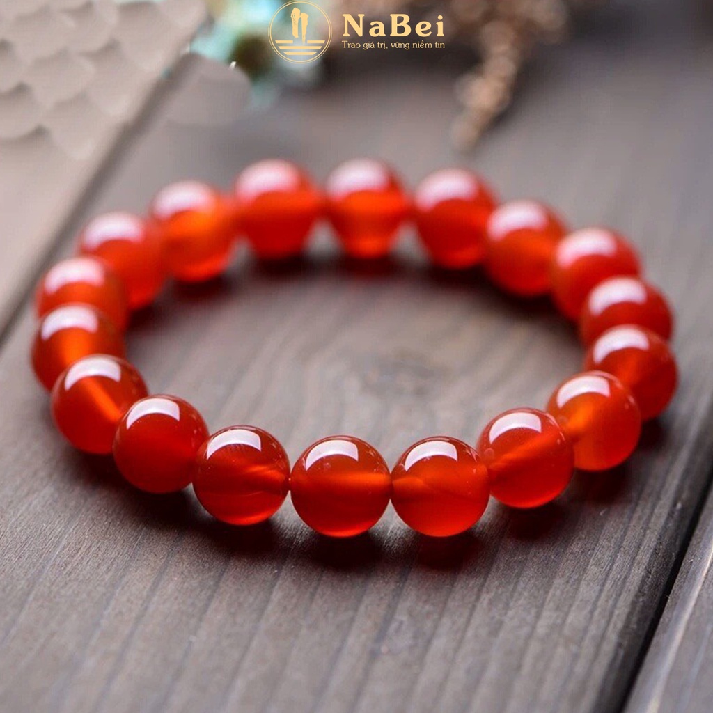 Vòng Tay Mã Não Tự Nhiên Phù Hợp Cho Mệnh Kim, Thủy, Hỏa, Thổ, Mộc NB74 - Phong Thuỷ NaBei Store