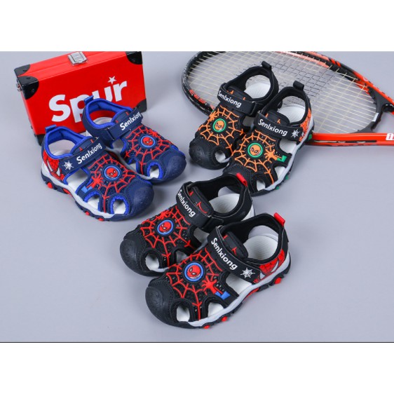 Sandal bịt mũi bé trai spider man rẻ vô địch sandal bé trai cao cấp chất - ảnh sản phẩm 4