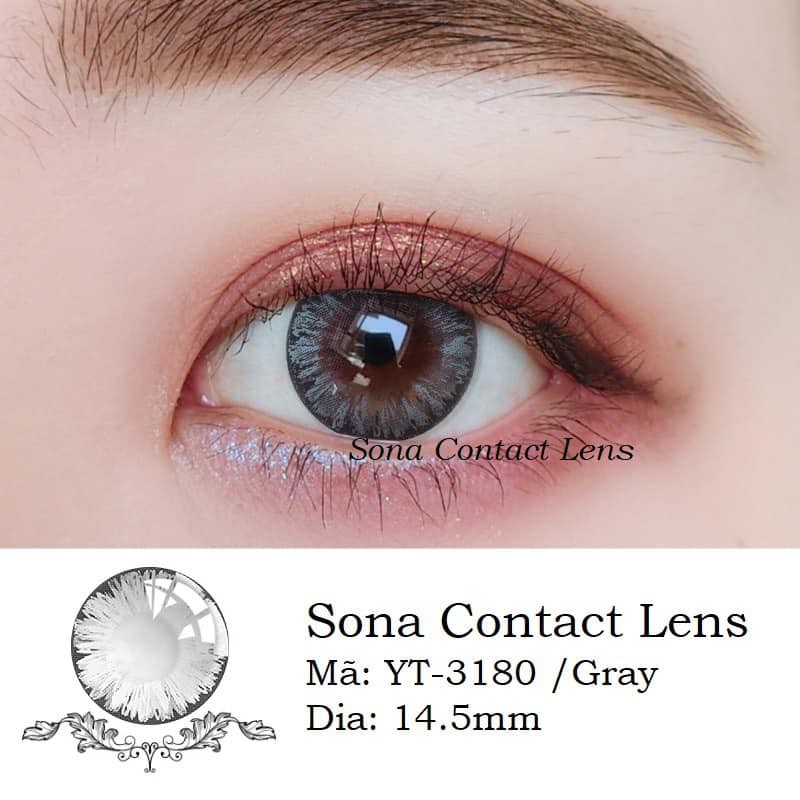 Lens Gray Mã A1-062 (kính áp tròng Luna Eyes Korea)