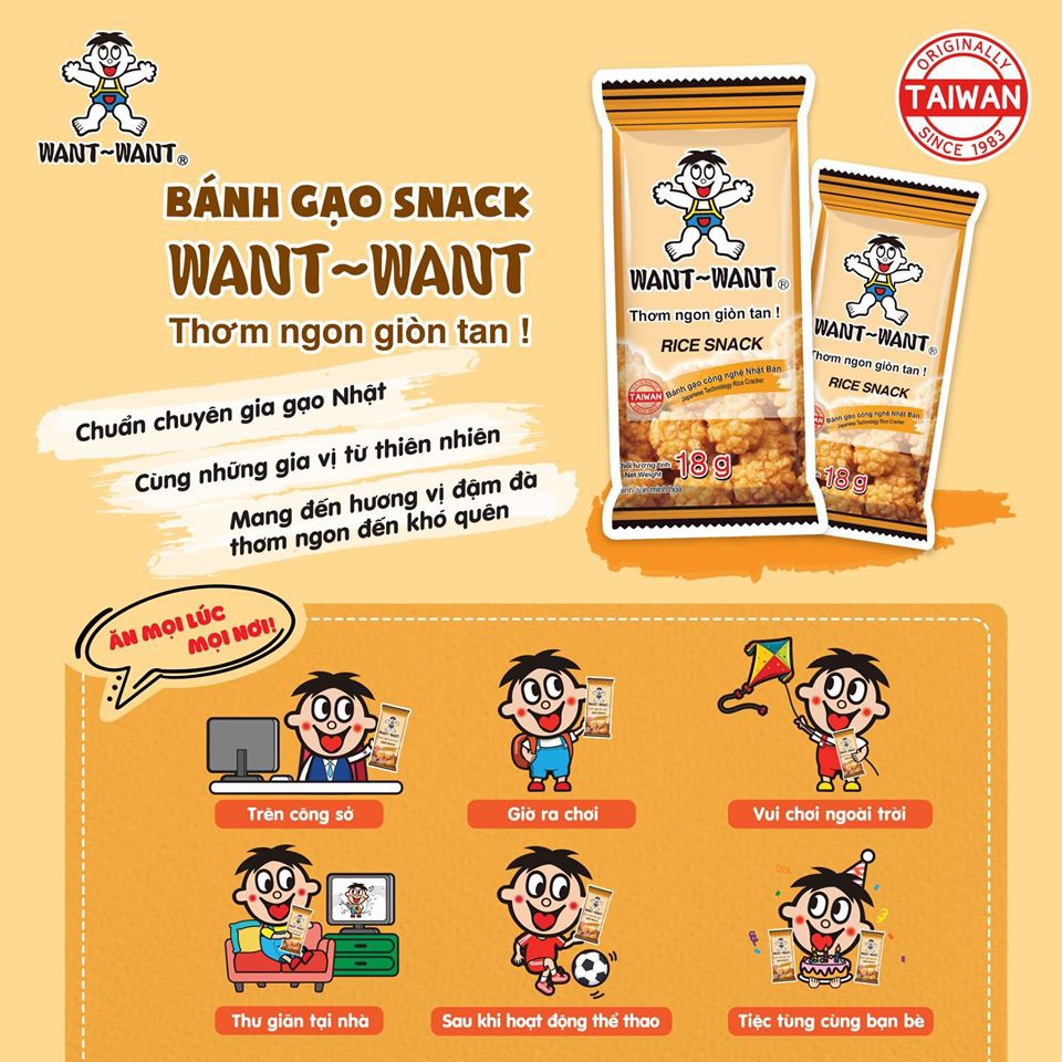 BÁNH GẠO WANT WANT RONG BIỂN