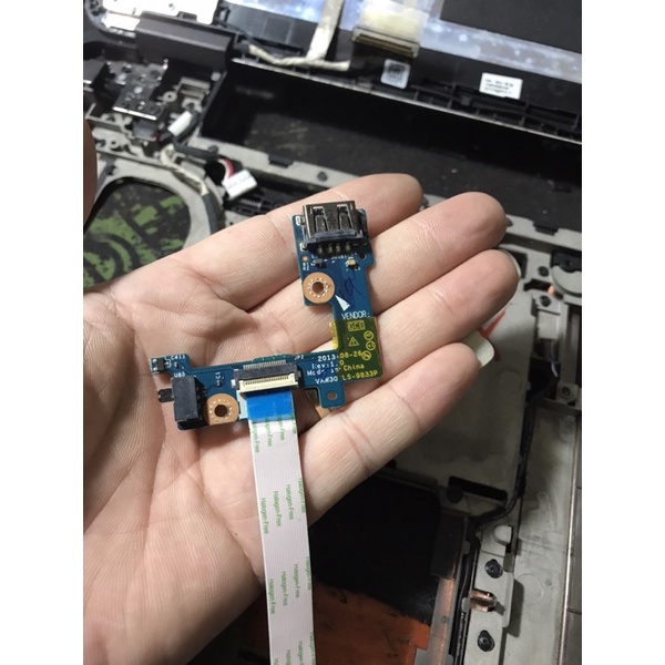 bo phụ usb, công tắc wifi dell e5440 zin bóc máy