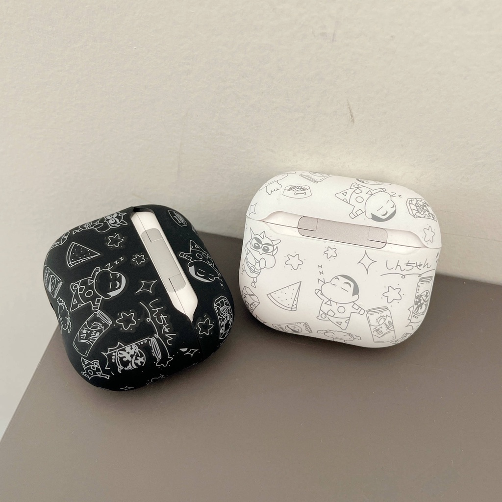 Vỏ Bảo Vệ Hộp Sạc Tai Nghe AirPods3 AirPods3 Pro 2Gen Họa Tiết Hoạt Hình Shin-Chan Dễ Thương Ốp