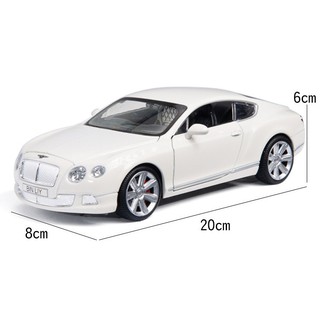 Xe mô hình tỉ lệ 1:24 siêu sang Bentley Continental GT 2 cửa, bánh xe đánh lái được, chất liệu hợp kim