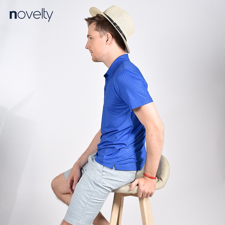 Áo Polo nam Novelty họa tiết NATMHCNPSR190135N