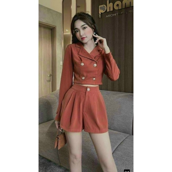 Mẫu Váy Dự Tiệc Đi Chơi --- Sét ĐÙi Cotton Lạnh Áo Blaser Phối Đùi Siêu Xinh UP