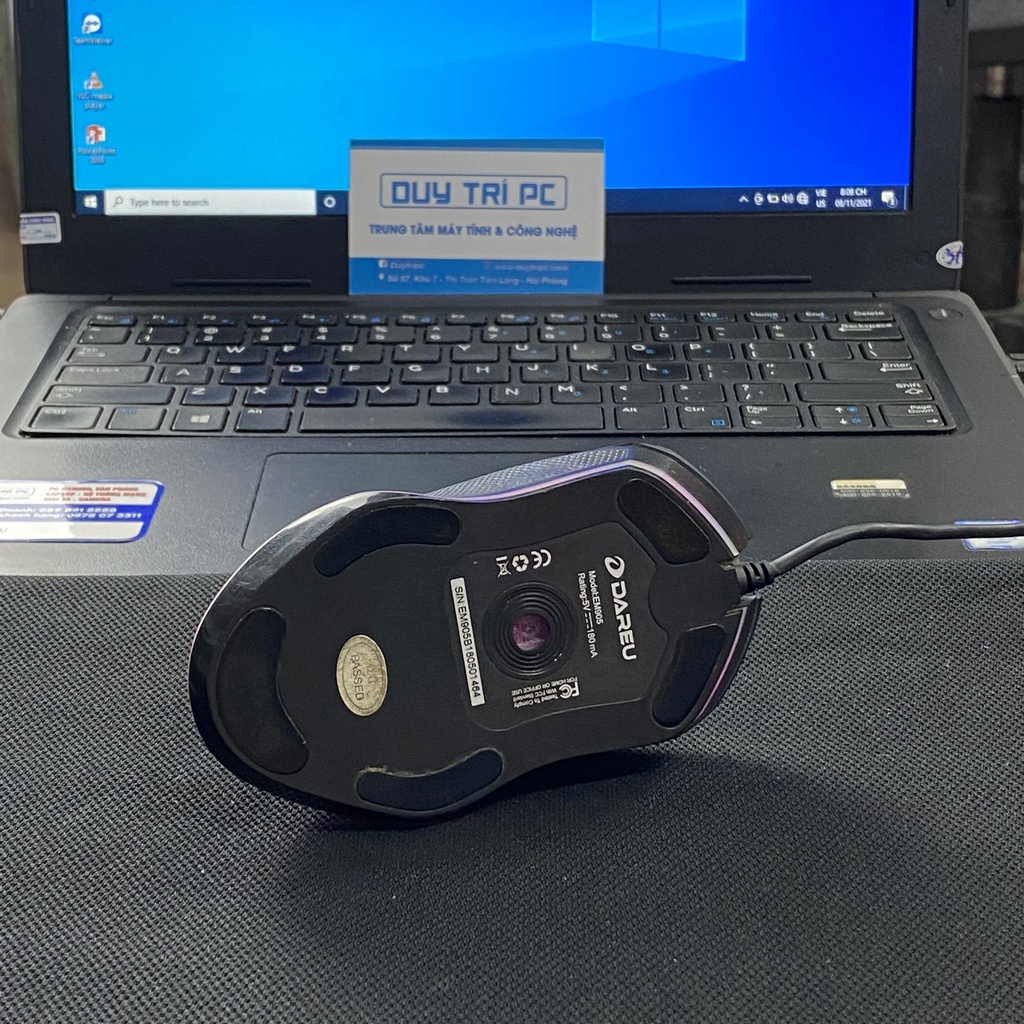 Chuột gaming màu đen Dareu EM905 4000DPI, Led RGB