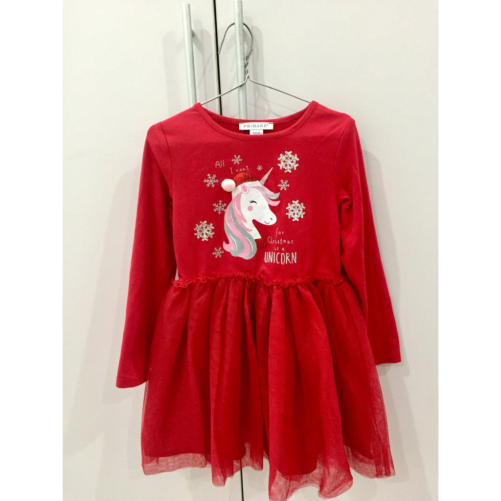 Váy noen pony đỏ Primark dư xịn cho bé gái từ 2 đến 7 tuổi