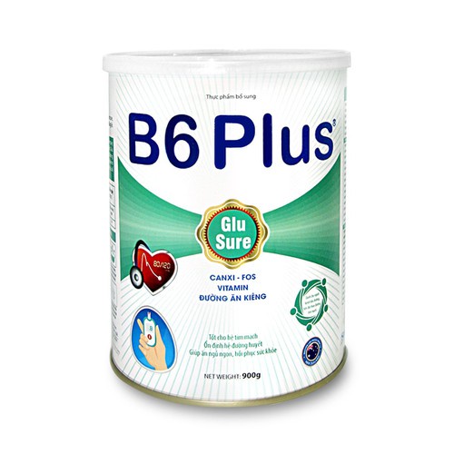 Sữa bột dành cho người tiểu đường B6 Plus lon 900gr