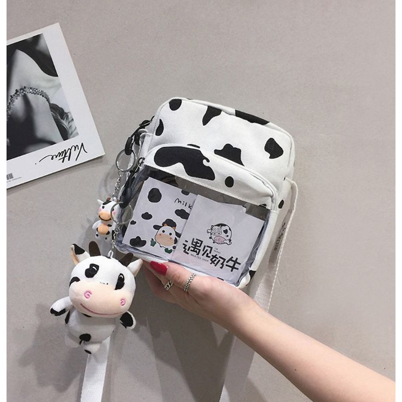 túi đeo chéo bò sữa ulzzang đi học đi chơi túi xách bò sữa Ulzzang
