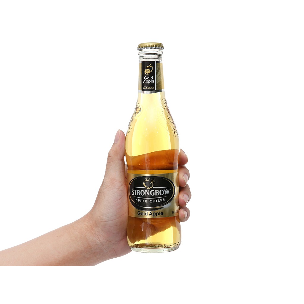 24 Chai Strongbow Gold + tặng kèm Hạt điều rang muối