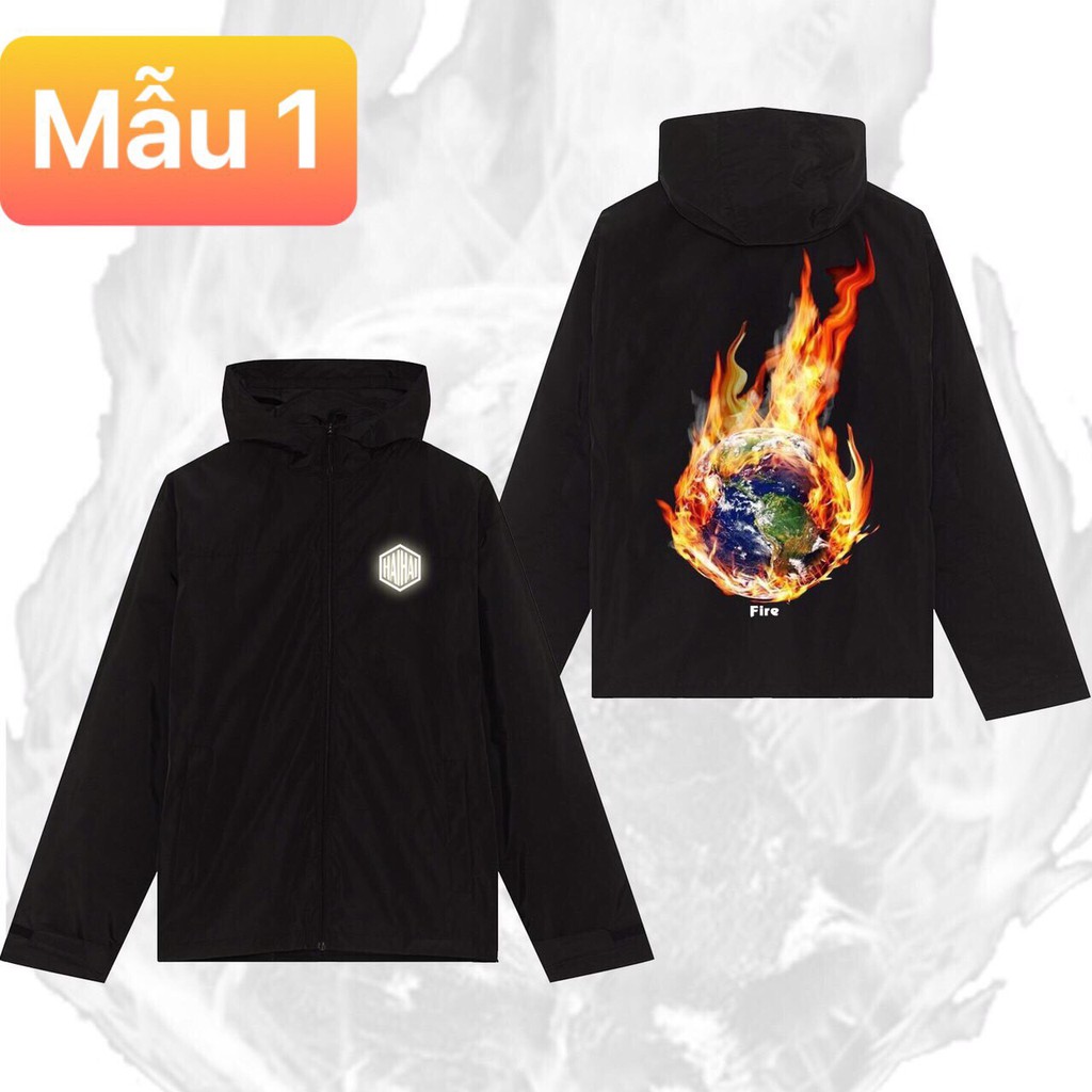 💜Áo khoác dù cao cấp form rộng in hình 7 mẫu có size XL - Bán lẻ giá sỉ
