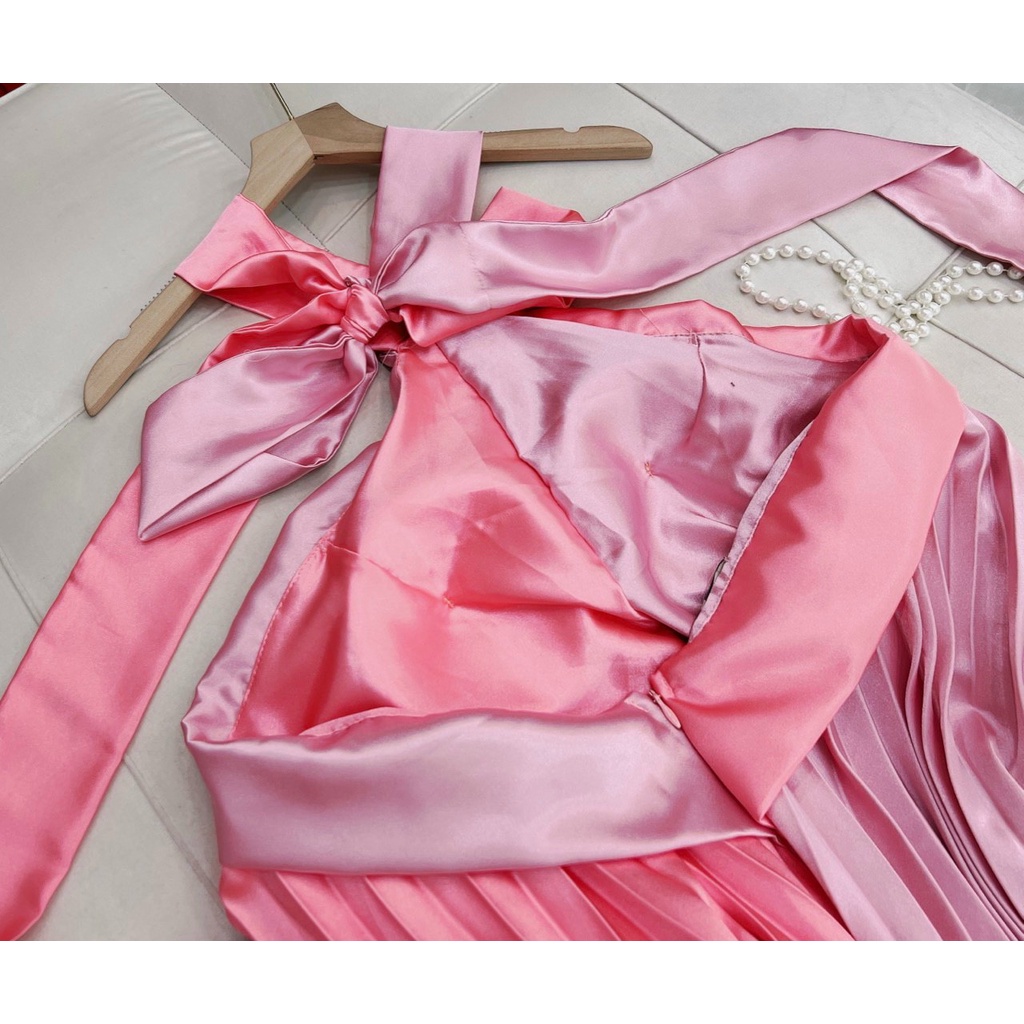 Đầm Maxi Phi Lụa Phối Màu Đi Biển Du Lịch Chụp Ảnh Sống Ảo Bin Sports MA019-5