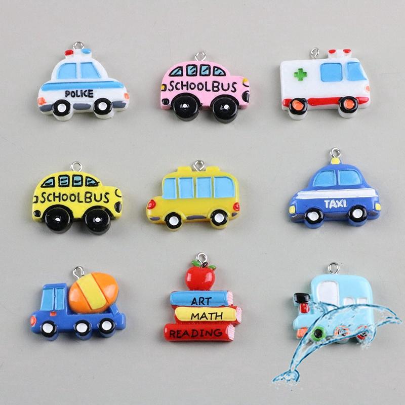 Trang Sức Thủ Công DIY Handmade Chất Liệu Phụ Kiện Nhựa Hoạt Hình Dễ Thương Xe Buýt Trường Học Bông Tai Bông Tai Vòng Chìa Khóa Mặt Dây Chuyền Túi Mặt Dây Chuyền Mặt Dây Chuyền Mặt Dây Chuyền Mặt Dây Chuyền Mặt Dây Chuyền Mặt Dây Chuyền
