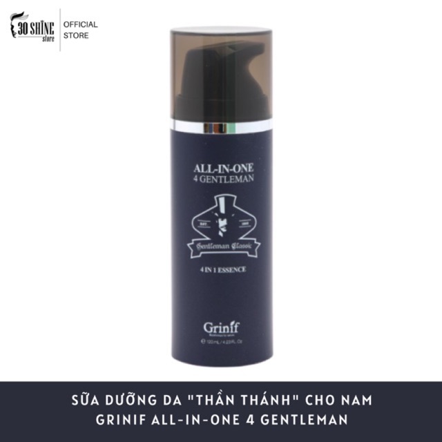 Kem dưỡng da cho nam - Sữa Dưỡng Trắng Da Cho Nam Grinif All In One 4 Gentleman