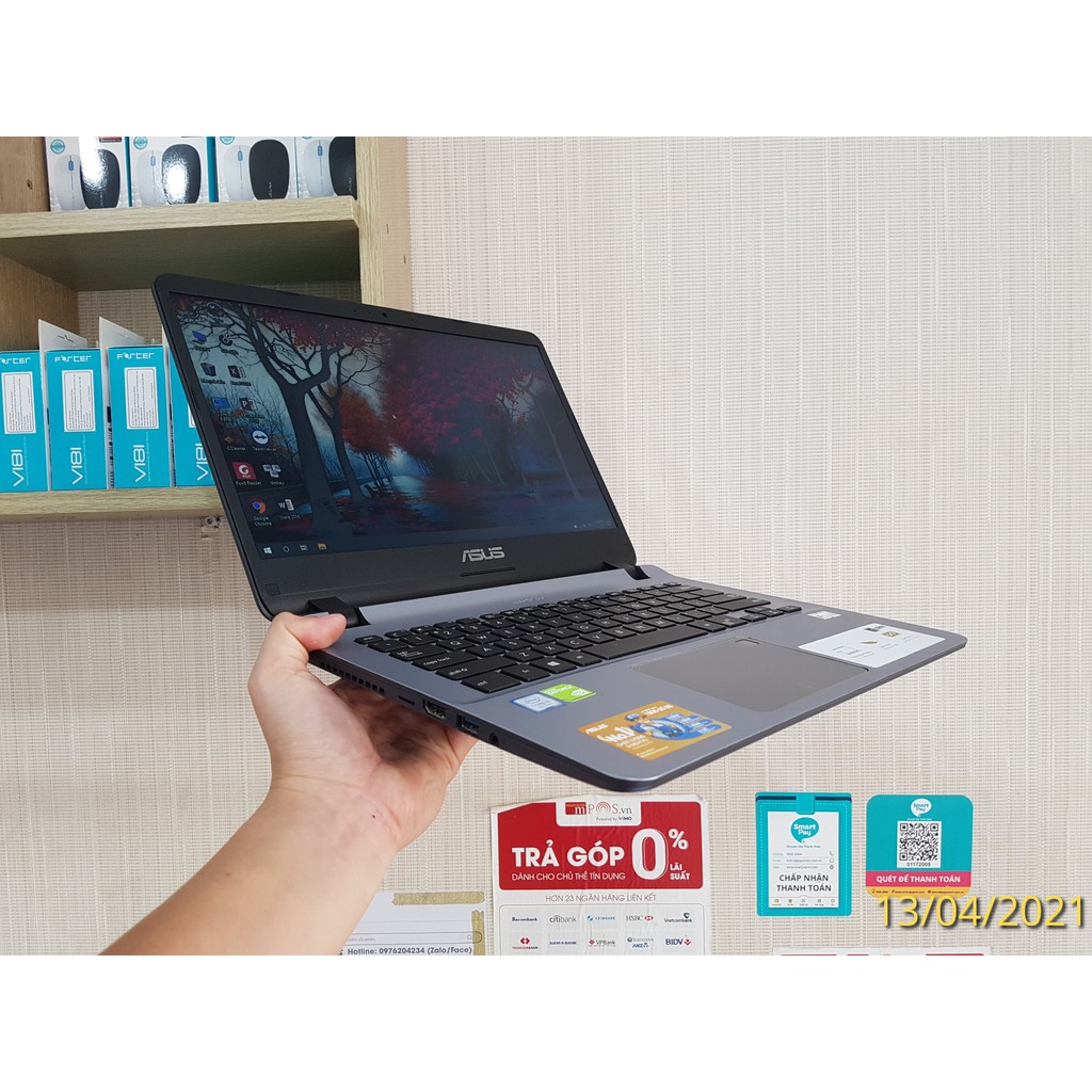 Asus X407UB (Core i5 8250U, Ram 8GB, SSD 128G + HDD 1000Gb, NVIDIA) | BigBuy360 - bigbuy360.vn