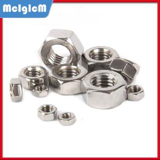 50pcs / 100pcs đai ốc lục giác DIN934 M1.6/2/2.5/3/4 chất liệu thép cacbon