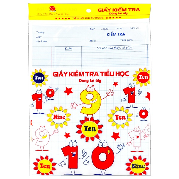 Giấy Kiểm Tra Cấp 1 - 1411 (15 Tờ)