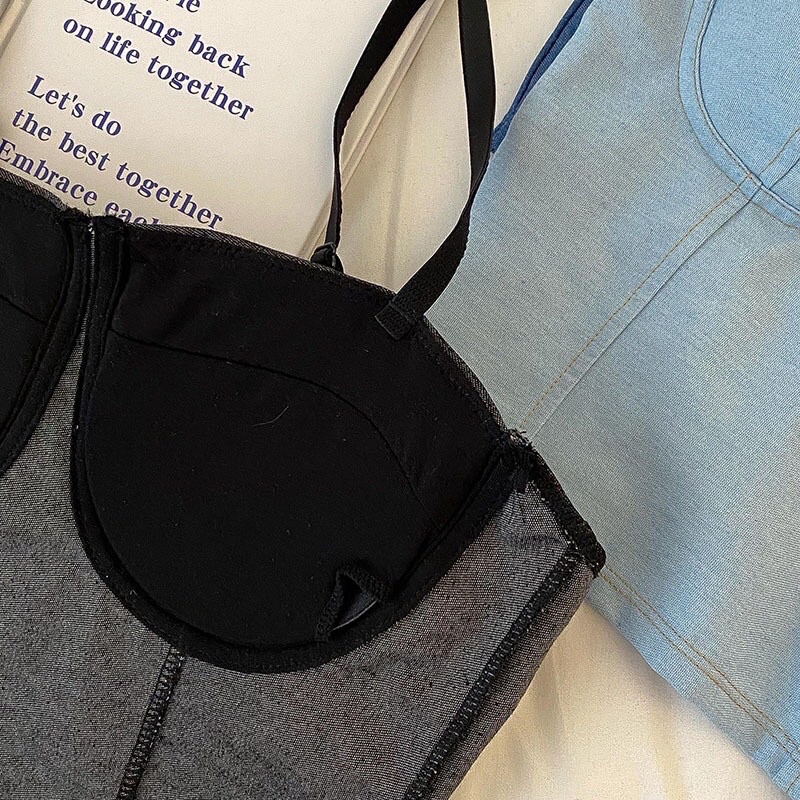 Áo Bra Corset leg jeans Có Thun Bo Lưng Co Giãn Khi Mặc Minhduongct