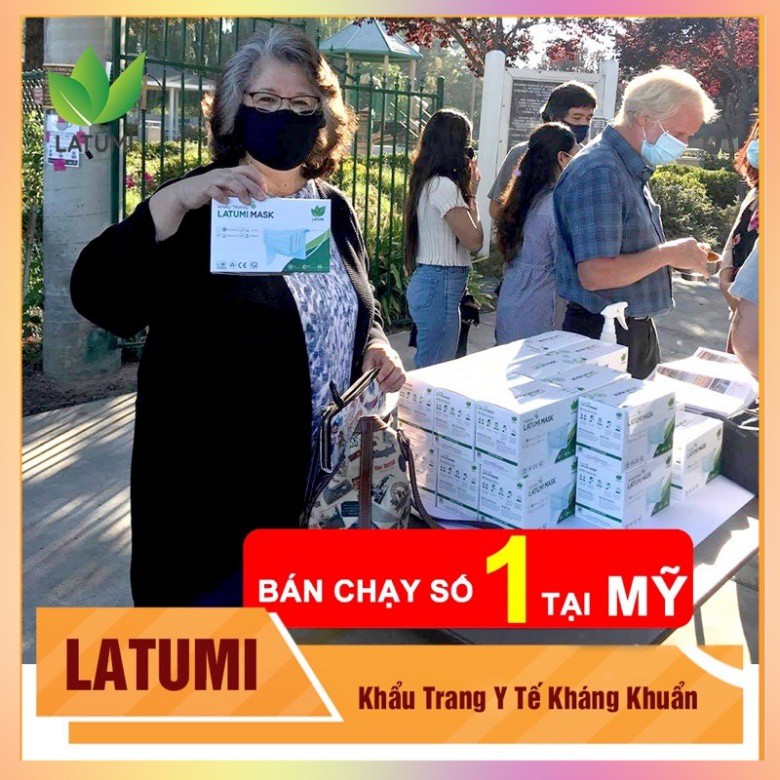Khẩu Trang Y Tế 4 Lớp Có LOGO,Kháng Khuẩn LATUMI, Ngăn Bụi, Phòng Chống Lây Nhiễm Qua Đường Hô Hấplagini_shop | BigBuy360 - bigbuy360.vn