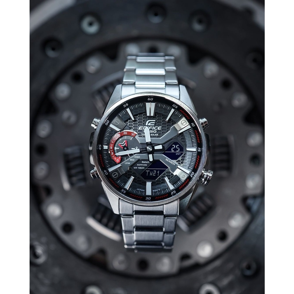 Đồng Hồ Nam Dây Kim Loại Chính Hãng Casio EDIFICE ECB-S100D-1ADF
