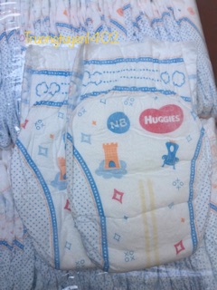 combo 60 tã dán nb + 55 quần Huggies size s