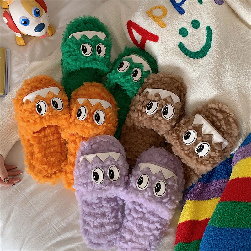 Dép Bông Đi Trong Nhà Hình Dáng Ngộ Nghĩnh Cho Nam Và Nữ