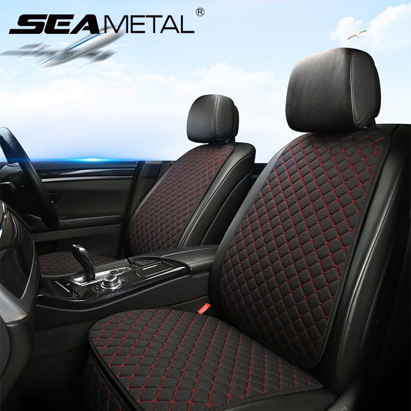 Đệm bọc ghế xe hơi SEAMETAL phía trước/ phía sau bằng da đa năng tiện lợi