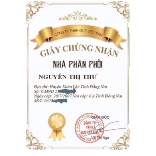 Kem bơ olic dưỡng trắng chống nắng olic chính hãng